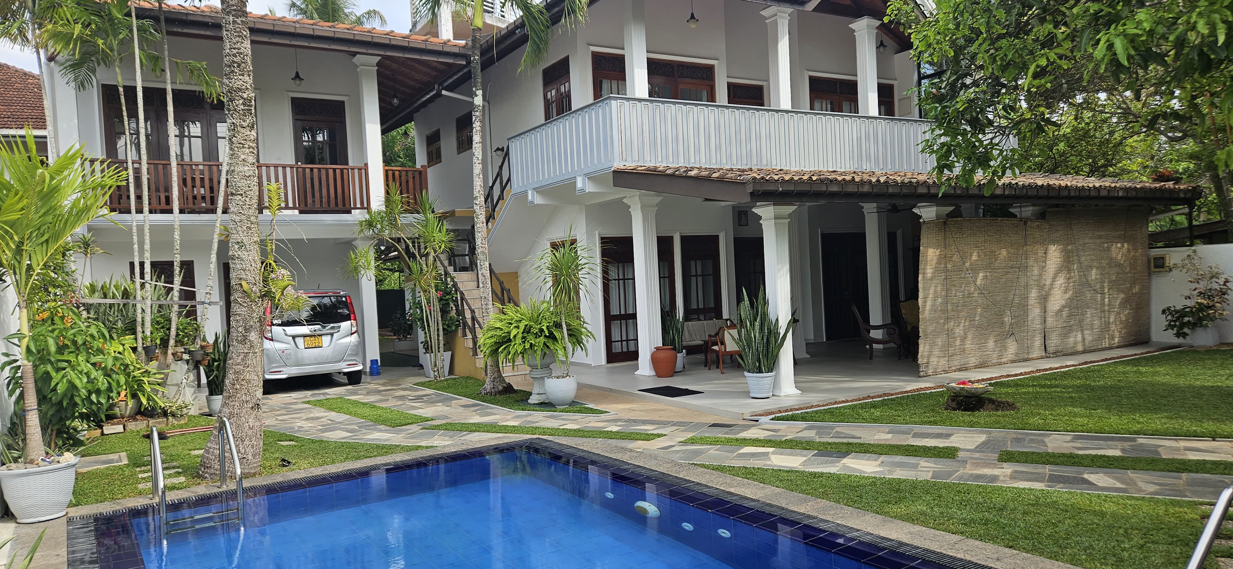 A view of the surf villa.